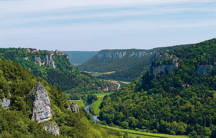 Donau-Heuberg - Blick vom Eichfelsen
